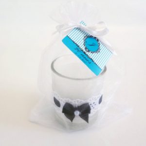 Vela Perfumada Personalizada no Copinho de Vidro - Tiffany