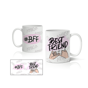 Caneca de Porcelana Amigas - CNA0007