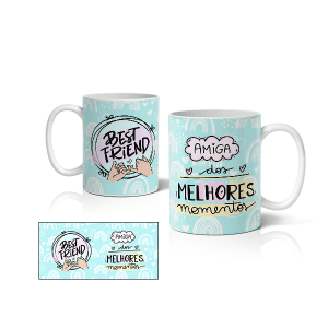 Caneca de Porcelana Amigas - CNA0020