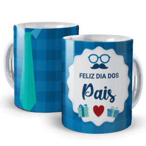 Caneca de Porcelana Feliz Dia dos Pais