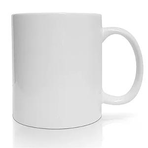 Caneca de Porcelana Branca Personalizável "Live"