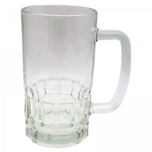 Caneca de Chopp de Vidro Cristal com detalhe 550ml